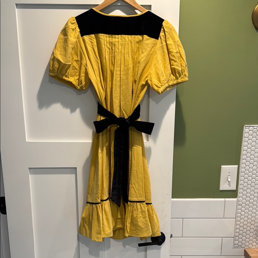 Anthropologie Yellow and Black Dress - Picture 3 of 3